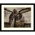 Amanti Art Vintage Propeller Framed Art Print by Dylan Matthews, 32.63H x 40.63W