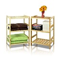 Furinno® Pine Solid Wood 3 Tier Storage Shelf