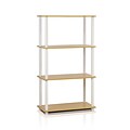 Furinno® Shelf Display Rack; Beech & White