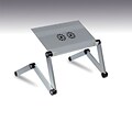 Furinno? Aluminium Adjustable Portable Laptop Table; Silver