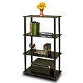 Furinno® Shelf Display Rack; Espresso & Black
