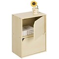 Furinno® 2-Tier Laminate & Wood Bookcase