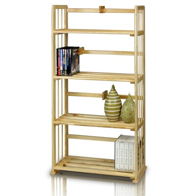 Furinno® 46.9 x 23.8 Pine Solid Wood Bookshelf