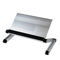 Furinno® Laptop Table Aluminium Alloy Portable Bed Tray Book Stand; Silver