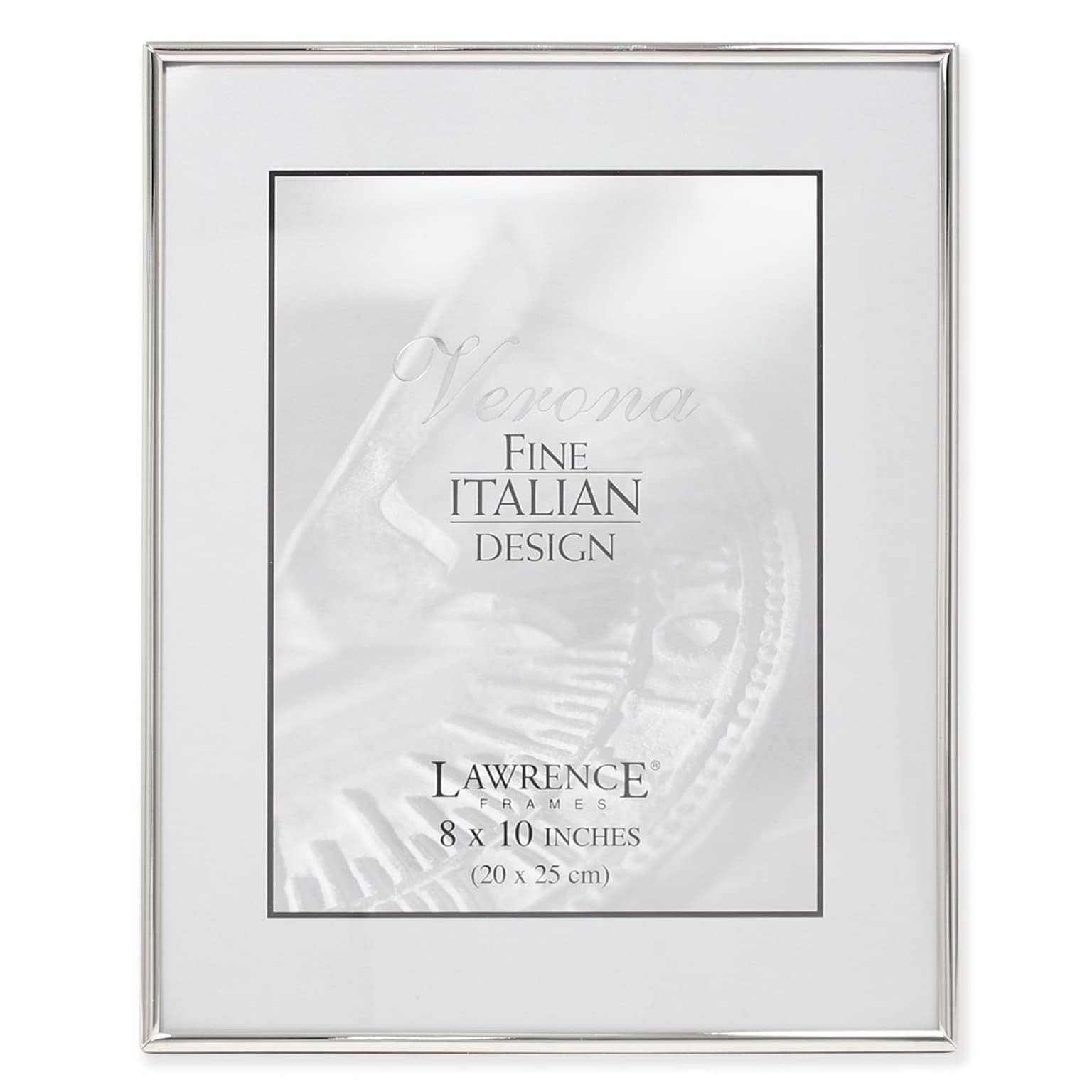 Lawrence 650080 Silver Metal 8 x 10 Picture Frame