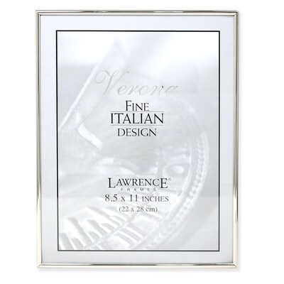 Lawrence Frames 650081 Silver Metal 8-1/2 x 11 Picture Frame