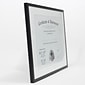 Lawrence Frames 240011 Black Aluminum 14.25" x 11.25" Document Frame