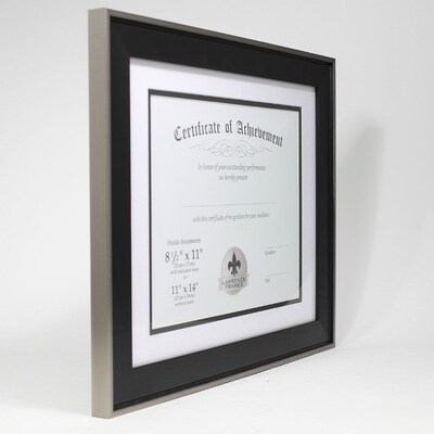 Lawrence Document Picture Frame, 8.5 x 11, Polystyrene, Black (530311)