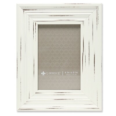 Lawrence Frames 533546 Weathered Ivory Polystyrene 8.88 x 6.88 Picture Frame