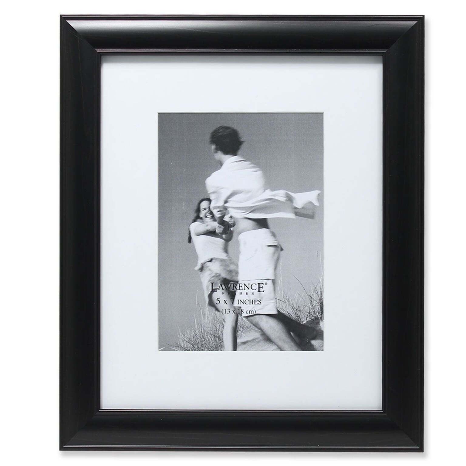 Lawrence Frames Lawrence Home 5L x 7W Polystyrene Gallery Picture Frame, Black (536057)