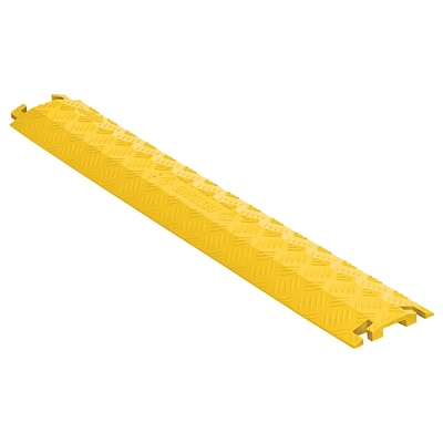 Checkers® FastLane® 4 1 Channel Fastlane Drop-Over Cord Cover Cable Protector, Yellow