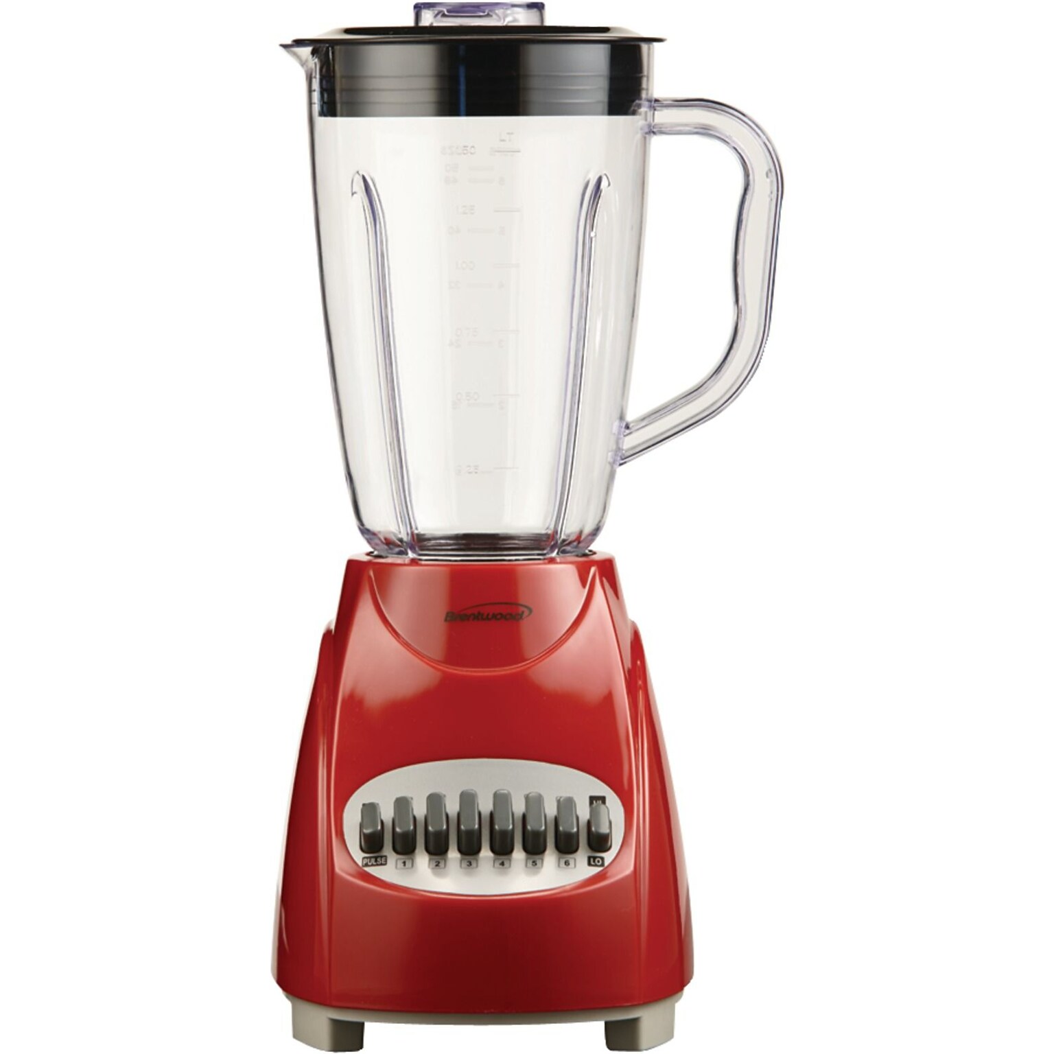 Brentwood 12 Speed Blender With 1.5 Liter Plastic Jar; Red