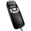 RCA 1104-1 Step Slim-Line Corded Phone With Caller ID, Black