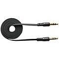 Kanex® 6 Flat Stereo Male to Male Auxiliary Cable, Black