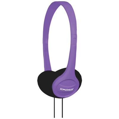 Koss® KPH7V Portable On-Ear Headphones, Violet