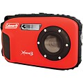 Coleman® Xtreme3 C9WP Waterproof Digital Camera, 20 MP, Red