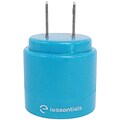 iEssentials USB Wall Charger for All iPhones, Blue (IE-ACP2U-BL)