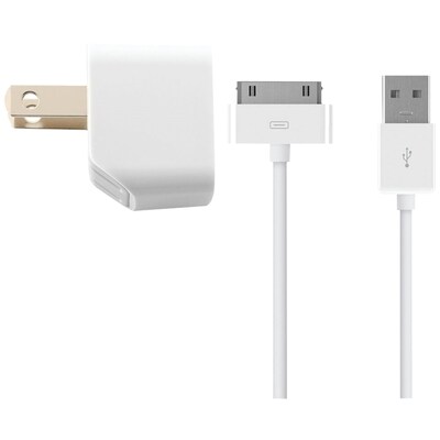 Kanex 30 Pin Wall Charger for Most Smartphones, White (KWCU10KT30P)