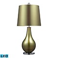 Dimond Lighting Dayton 582D2225-LED9 33 Table Lamp; Sigma Green/Polished Nickle