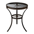 Sterling Industries 582129-10119 30 Round Industrial End Table; Rusted Black