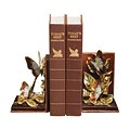 Sterling Industries 58291-45049 Set of 2 Butterflies Foraging Decorative Bookends, Multi