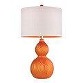 Dimond Lighting Carluke 582D25069 26 Incandescent Table Lamp; Tangerine Orange
