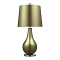 Dimond Lighting Dayton 582D22259 33 Incandescent Table Lamp; Sigma Green/Polished Nickel