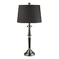 Dimond Lighting Monaca 582D14069 33 Incandescent Table Lamp; Black Nickel/Chrome