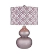 Dimond Lighting Ivybridge 582D25289 22" Incandescent Table Lamp; Lilac Luster