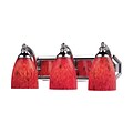 Elk Lighting Vanity 582570-3C-FR9 7 x 20 3 Light Vanity; Fire Red Shade