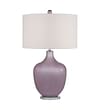 TDimond Lighting Harlow 582D25319 28" Incandescent Table Lamp; Lilac Luster with Polished Nickel