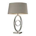 Dimond Lighting Hanoverville 582D24159 27 Incandescent Table Lamp; Polished Nickel