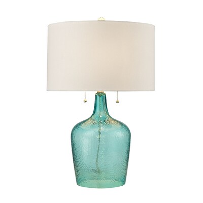 Dimond Lighting Hatteras 582D26899 26" Incandescent Table Lamp; Seabreeze Blue