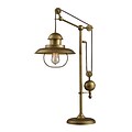 Dimond Lighting Farmhouse 582D22529 32 Incandescent Table Lamp; Antique Brass