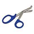 Mabis Stainless Steel & Plastic Medical Shears; Blue