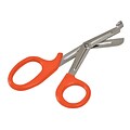 Mabis Stainless Steel & Plastic Medical Shears; 7-1/2, Orange