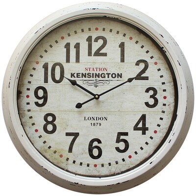 Yosemite Home Decor 23.5" x 23.5" Metal Oversized Wall Clock