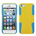 Insten® Astronoot Phone Protector Cover F/iPhone 5/5S; Yellow/Tropical Teal