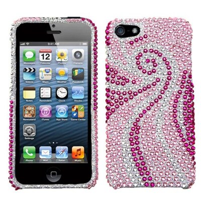 Insten® Diamante Protector Cover F/iPhone 5/5S; Phoenix Tail