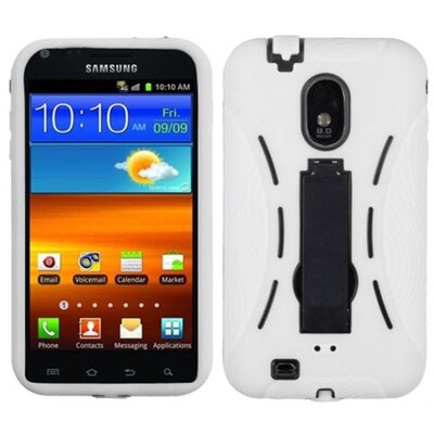 Insten® Symbiosis Stand Protector Case For Samsung Epic 4G Touch/Galaxy S II; Black/White