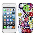 Insten® Phone Back Protector Cover F/iPhone 5/5S; Colorful Flowers