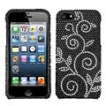 Insten® Diamante Phone Protector Cover F/iPhone 5/5S; Dark Wonderland