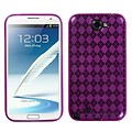 Insten® Argyle Candy Skin Case For Samsung Galaxy Note II (T889/I605), Hot-Pink