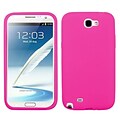 Insten® Solid Skin Case For Samsung Galaxy Note II (T889/I605); Hot-Pink