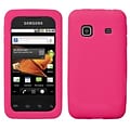 Insten® Skin Case For Samsung M820 Galaxy Prevail; Solid Hot-Pink