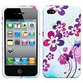 Insten® Candy Skin Cover F/iPhone 4/4/4SG, Artistic Flowers