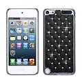 Insten® Alloy Diamond Luxurious Lattice Phone Protector Cover For iPod Touch 5th Gen, Black