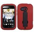 Insten® Symbiosis Stand Protector Cover For HTC Desire C; Black/Red