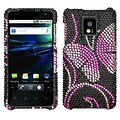 Insten® Diamante Protector Case For LG P999 G2X; Fairyland Butterfly