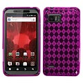 Insten® Argyle Candy Skin Cover For Motorola XT875 Droid Bionic; Hot-Pink Pane